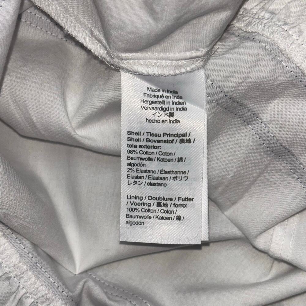 J.Crew Factory White Nautical Midi Dress Size 2 Corset Bodice Cotton Pockets NWT - Picture 7 of 7